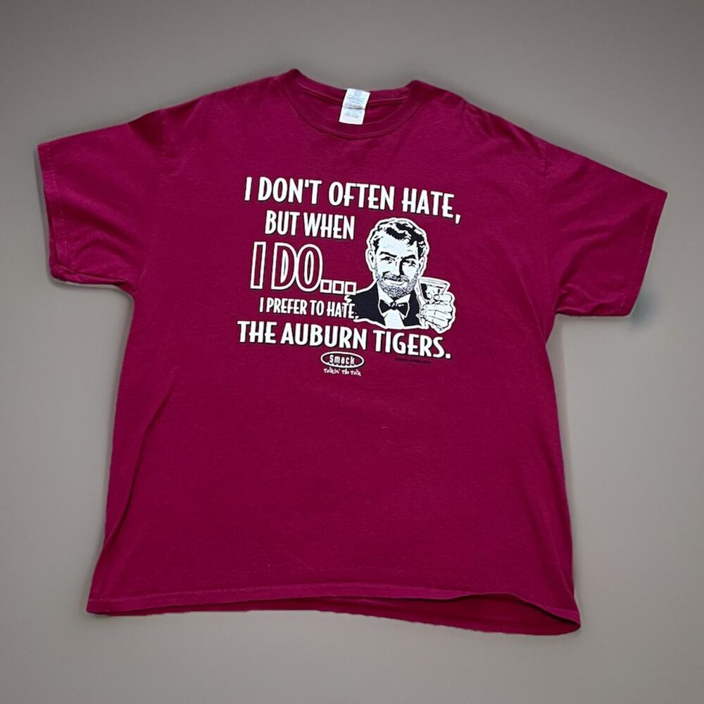 Vintage Y2K Smack Talk Auburn Tigers Hater Stay Victorious My Friends T-Shirt XL - Picture 2 of 5